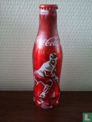 Coca-Cola WK IJshockey 2014 Minsk Belarus Aluminium fles - Bild 1