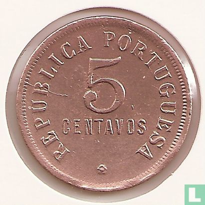 Angola 5 centavos 1923 - Image 2