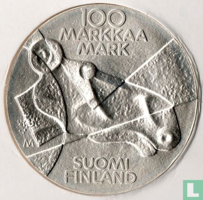 Finnland 100 Markkaa 1989 "Pictorial arts of Finland" - Bild 2