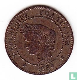 Frankrijk 2 centimes 1884 - Afbeelding 1