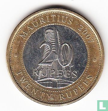 Mauritius 20 rupees 2007 - Image 1