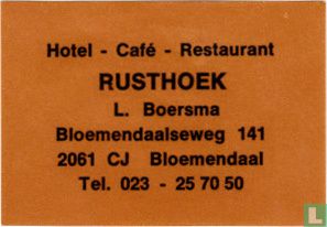 Hotel - café - restaurant Rusthoek - L. Boersma
