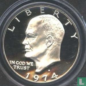 États-Unis 1 dollar 1974 (BE - argent) - Image 1