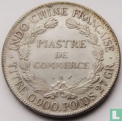 Indochine française 1 piastre 1908 - Image 2