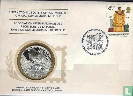 Medaillen-Ersttagsbrief Wales - Afbeelding 1