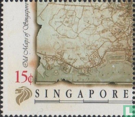 Oude landkaarten van Singapore