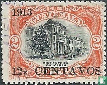 School for Indians with overprint 