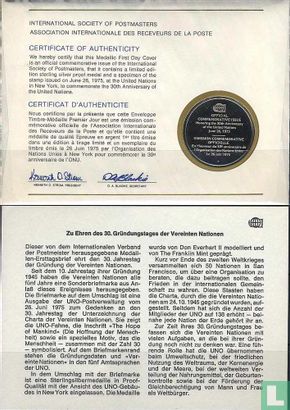 Medaillen-Ersttagsbrief Vereinte Nationen - Image 2