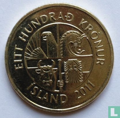 Iceland 100 krónur 2011 - Image 1