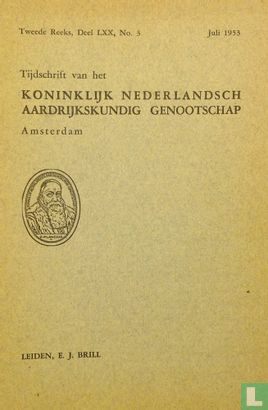 Tijdschrift van het Koninklijk Nederlandsch Aardrijkskundig Genootschap Amsterdam 3 - Image 1