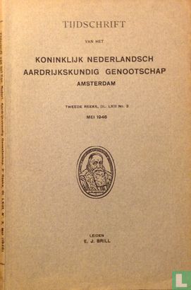 Tijdschrift van het Koninklijk Nederlandsch Aardrijkskundig Genootschap Amsterdam 3 2e reeks, deel LXIII no. 3 - Bild 1