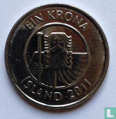 Islande 1 króna 2011 - Image 1