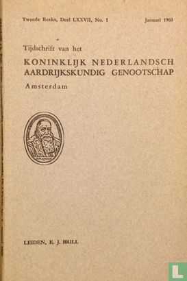Tijdschrift van het Koninklijk Nederlandsch Aardrijkskundig Genootschap Amsterdam 1 - Image 1