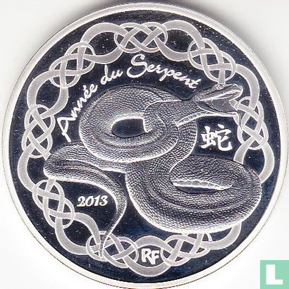Frankrijk 10 euro 2013 (PROOF) "Year of the Snake" - Afbeelding 1
