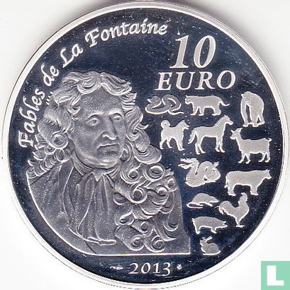 France 10 euro 2013 (PROOF) "Year of the Snake" - Image 2