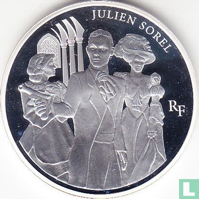 France 10 euro 2013 (PROOF) "Heroes of the French literature - Julien Sorel" - Image 2
