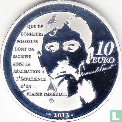 Frankrijk 10 euro 2013 (PROOF) "Heroes of the French literature - Odette de Crécy" - Afbeelding 1