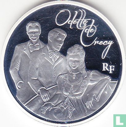 Frankrijk 10 euro 2013 (PROOF) "Heroes of the French literature - Odette de Crécy" - Afbeelding 2