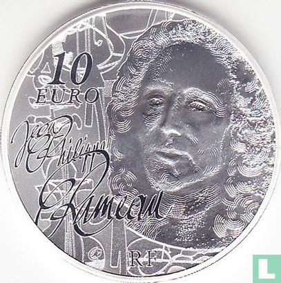 France 10 euro 2014 (PROOF) "250th anniversary of the death of the componist Jean Philippe Rameau" - Image 2
