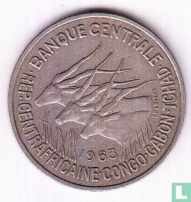 États d'Afrique équatoriale 50 francs 1963 - Image 1