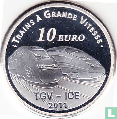 Frankrijk 10 euro (PROOF) "Metz TGV station" - Afbeelding 1