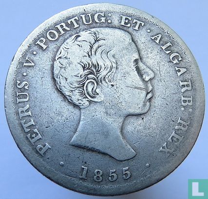 Portugal 500 réis 1855 - Afbeelding 1