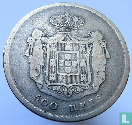 Portugal 500 réis 1855 - Afbeelding 2