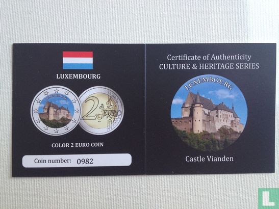 Luxemburg 2 euro 2014 Culture & Heritage > Penningen > Bewerkte munten (Ingekleurde munten) - Image 1