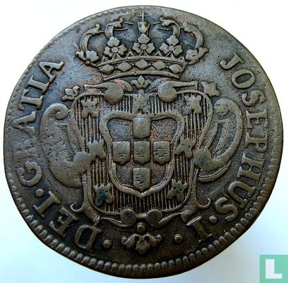 Portugal 10 réis 1757 (JOSEPHUS) - Image 2