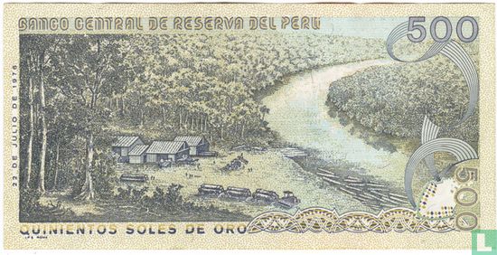 Peru 500 Soles de Oro - Afbeelding 2