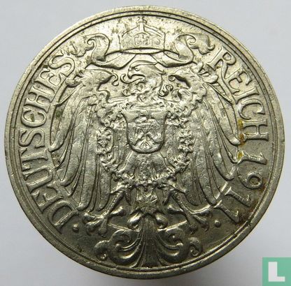 Duitse Rijk 25 pfennig 1911 (E) - Afbeelding 1
