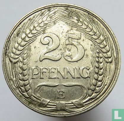 Duitse Rijk 25 pfennig 1911 (E) - Afbeelding 2