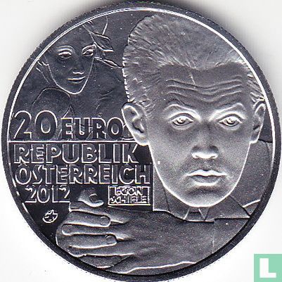 Austria 20 euro 2012 (PROOF) "Egon Schiele" - Image 1