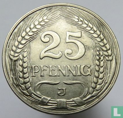 Duitse Rijk 25 pfennig 1910 (J) - Afbeelding 2