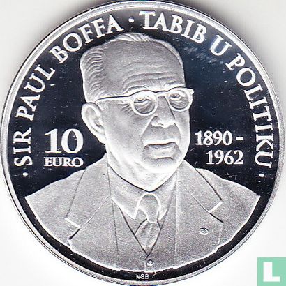 Malta 10 euro 2013 (PROOF) "Sir Paul Boffa" - Afbeelding 2