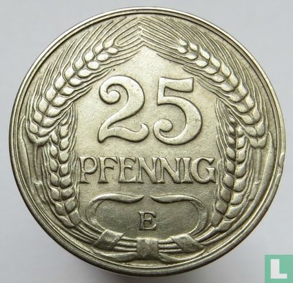 Duitse Rijk 25 pfennig 1909 (E) - Afbeelding 2