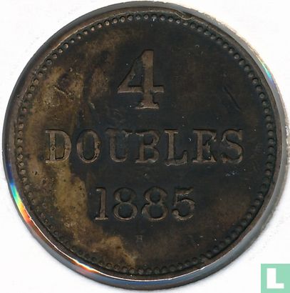 Guernesey 4 doubles 1885 - Image 1
