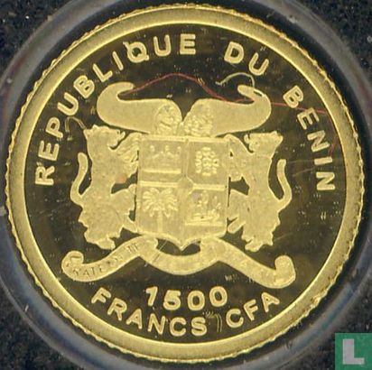 Bénin 1500 francs 2007 (BE) "Le Penseur" - Image 2