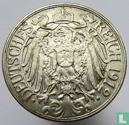 Duitse Rijk 25 pfennig 1912 (D) - Afbeelding 1