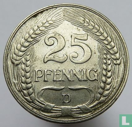 Duitse Rijk 25 pfennig 1912 (D) - Afbeelding 2