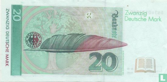 Bundesbank, 20 D Mark 1993 (a) - Image 2