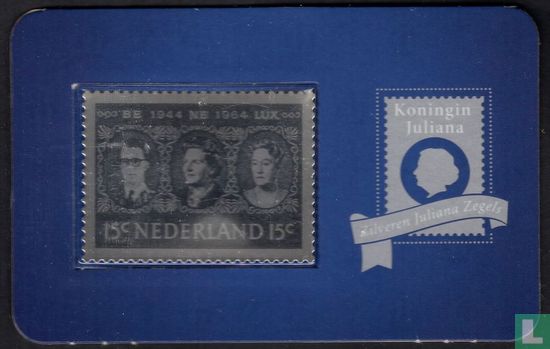 Zilveren Postzegel Juliana 1964 - Afbeelding 2