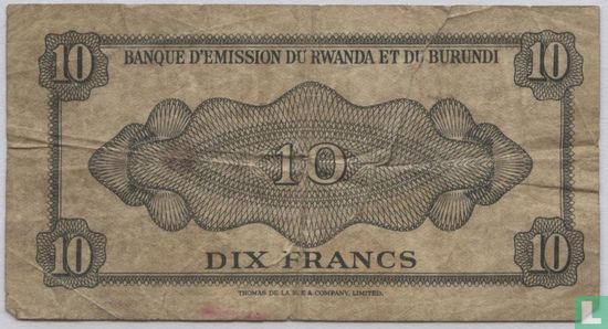 Ruanda-Urundi 10 Francs 1960 (P2a1) - Afbeelding 2