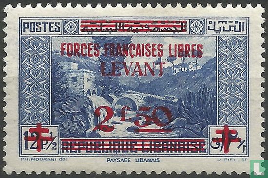 Stamps of Syria and Lebanon with overprint