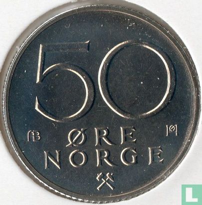 Norwegen 50 Øre 1978 - Bild 2