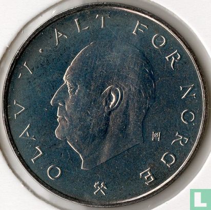 Norwegen 1 Krone 1977 - Bild 2