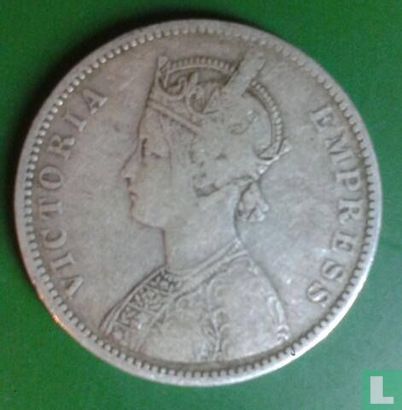 British India 1 rupee 1878 (Bombay - type 2) - Image 2
