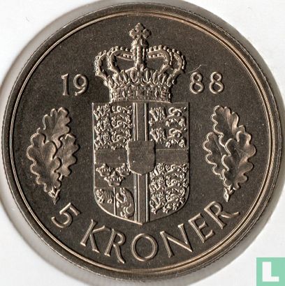 Denmark 5 kroner 1988 - Image 1