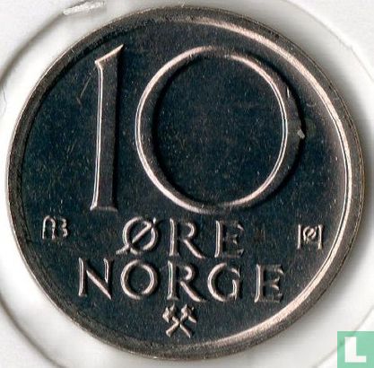Norvège 10 øre 1977 - Image 2