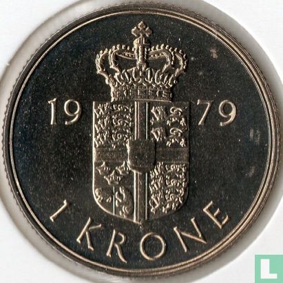 Danemark 1 krone 1979 - Image 1